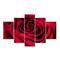 Designart - Red Rose Petals with Rain Droplets - Floral Art Canvas Print